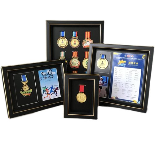 Medal Display-Medal Display Box-3D Medal Box Photo Frame Marathon Medal Display Stand, Triathlon, Football Gymnastics, All Sports Medal Badge (8*6in) (8*6in)