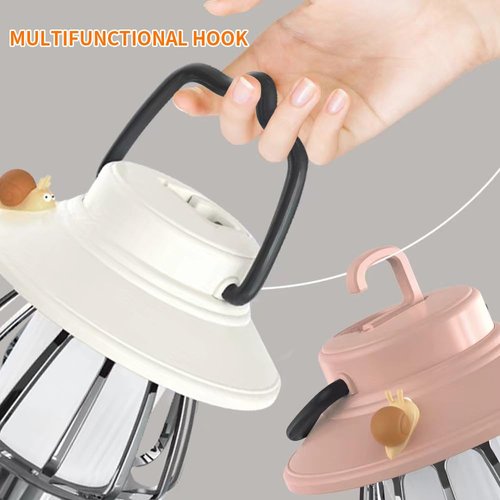 YZYOE LED Rechargeable Retro Horse Lamp, Outdoor Cute Camping Light, Portable Mini Snail Horse Lamp with 3-Mode Dimmable Light Intensity and Memory Function