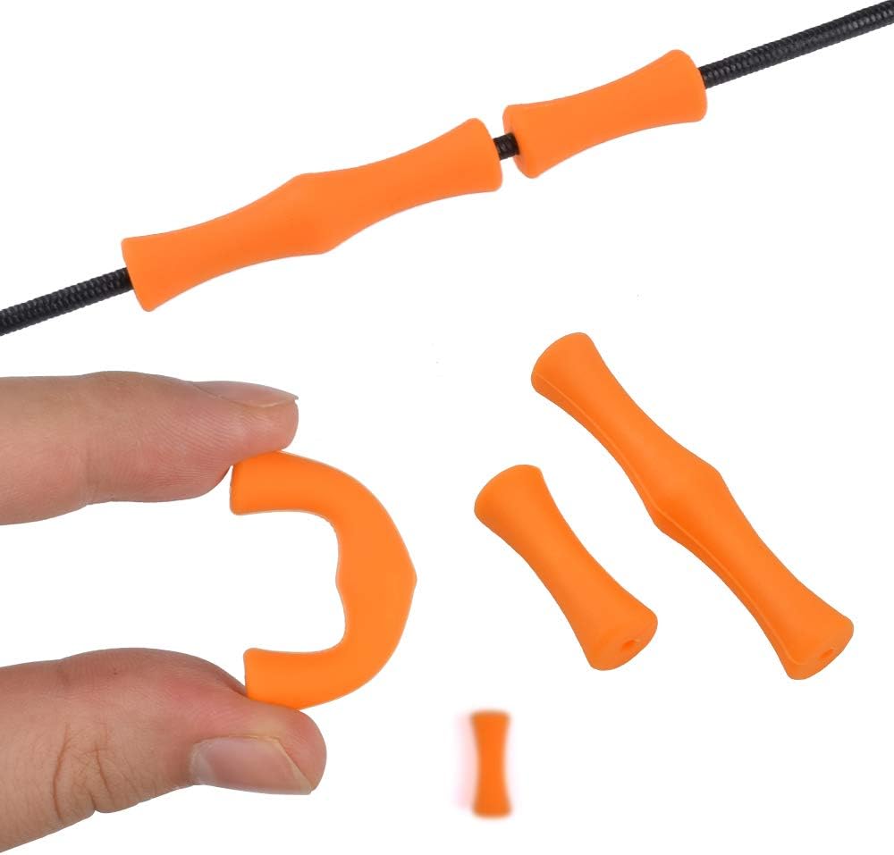 YLS Archery Bowstring Finger Savers Finger Guards Shooting Practice Finger Protector Easy Install with Pin