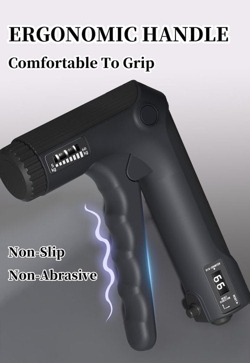 Grip Strength Trainer with Finger Exerciser, 3 Finger Stretcher,Adjustable Resistance Hand Gripper Strengthener with Electronic Counting for Muscle Building and Injury Recover