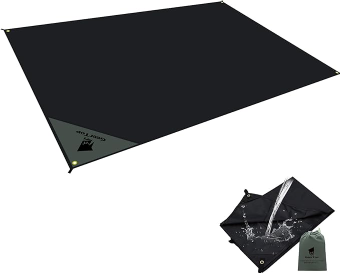 GEERTOP Portable Ultralight Tent Footprint Waterproof Ground Sheet Mat for Camping Hiking Backpacking Outdoor Picnic