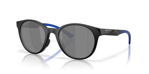 Oakley Women's OO9474 Spindrift Round Sunglasses, Matte Black/Prizm Black Polarized, 52 mm