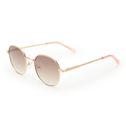 Le Specs Odyssey Sunglasses - Bright Gold, Round, Unisex, Classic 'Everyday' Style