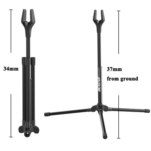 BICASTER Archery Tripo Bow Stand Fiberglass Black