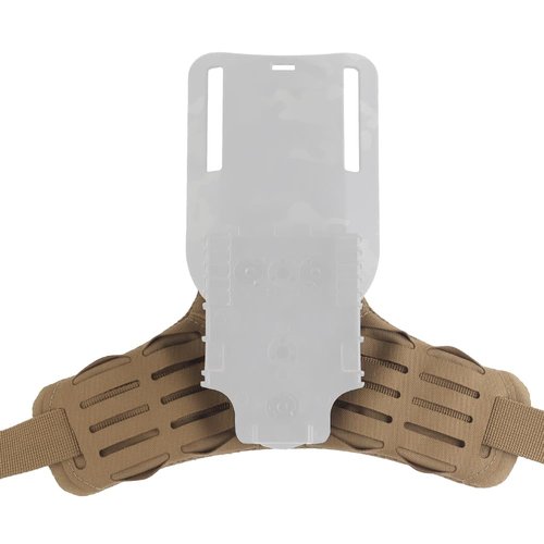 Upgrade Drop Leg Adapter Mid-Low Ride Holster Adapter Universal Belt Loop Receiver Mounts with Molle Strap Leg Shroud (TAN Leg Strap)