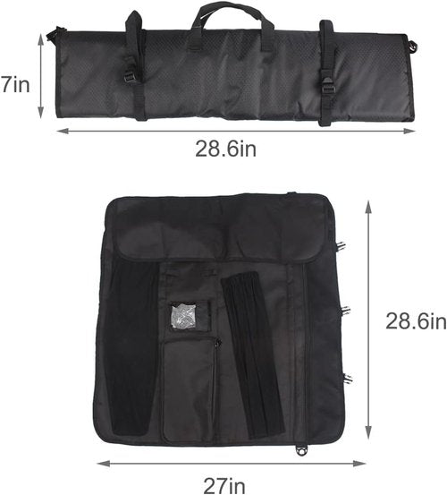 Kratarc Archery Lightweight Rolled-Up Takedown Recurve Bow Case Bow Bag with Arrow Tube Holder