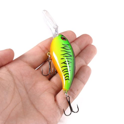 Fishing Lures Kit Mix Includes Minnow Popper Crankbait and Fish Hook for Fishing Saltwater Freshwater Trout Bass Salmon (DSP-20BPCS)