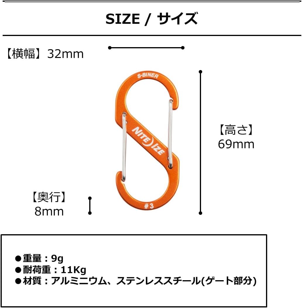 Nite Ize S-Biner Dual Carabiner Aluminum