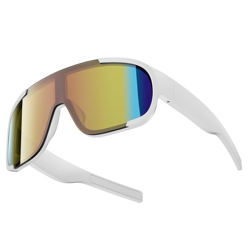 PARDUS Polarized Sports Sunglasses, UV400 Protection, Class 3 Sunshade for Men & Women, for Fishing, Outings, Cycling (White Frame Red Film)