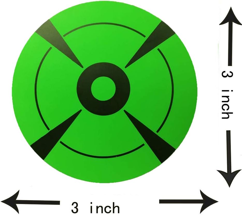 Remarkable Target Stickers(3" Qty 250pcs) Premium Self Adhesive Targets for Shooting | Round Target Pasters - Fluorescent Paper Target Stickers