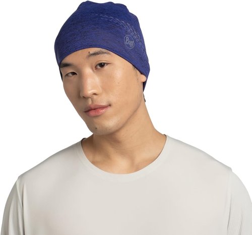 BUFF Adult DryFlx Reflective Beanie, Running Hat & Cycling Skull Cap, Winter Head Bonnet, One Size