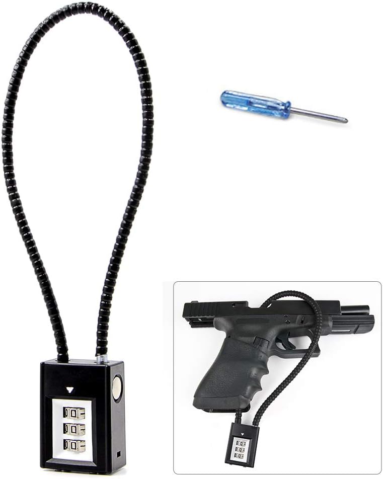 RioRand Trigger Lock 3 Digit Combination 15 Inch Gun Cable Lock