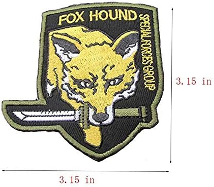 Military Morale Diamond Dogs and Metal Gear Solid Fox Patch (3pcs)