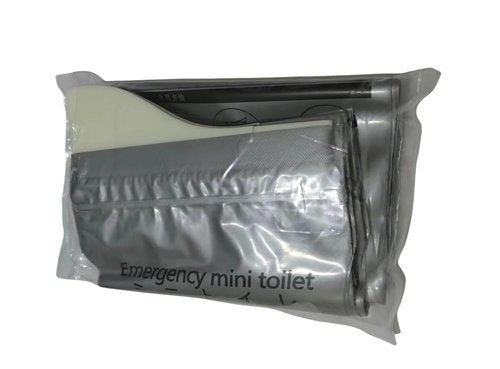Generic Emergency Mini Portable Toilet, 700cc Capacity, Unisex, for Travel, Camping, Traffic Jams (800), Gray, QYT002