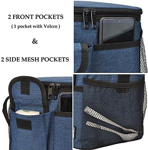 Tirrinia Insulated Lunch Box for Women Men, Leakproof Reusable Lunch Bag Containers for Adult,Working,Office,Lunch Soft Cooler Bag Tote for Picnic Hiking Beach,Dark Blue