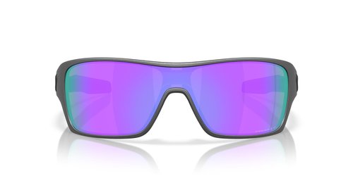 Oakley OO9307 Turbine Rotor Sunglasses, Matte Steel/Prizm Violet Polarized, 32 mm