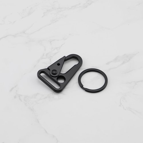 LT Easiyl 20Pcs Metal Tactical Snap Hook 1" Small Keychain Clip with Metal Key Ring for Paracord Bracelets Necklaces Bags Lanyard Accessories