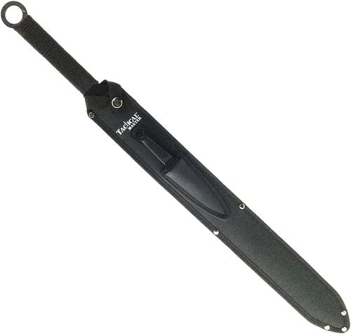 Fixed Blade Machete Set with 2 Throwing Knives. for Camping, Outdoor Sports, Collections and Gift (Blue-23)
