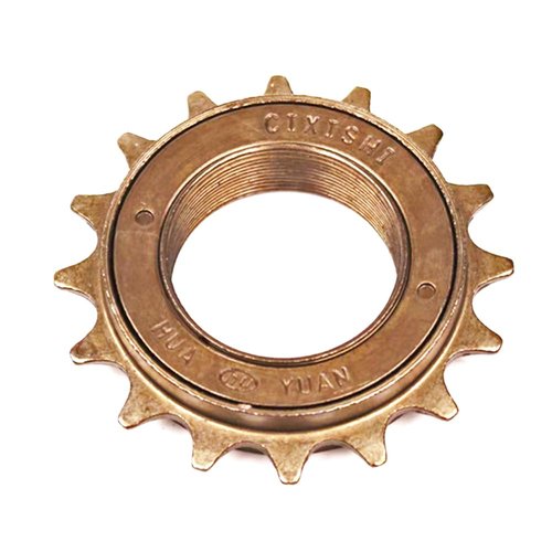 BQPOLING Single Speed Bike Freewheel, 16T/18T Compatible with 1/2'' x 1/8'' Bicycle Freewheel Threaded Type Freehub Replacement Parts (16T)