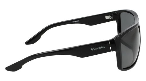 Columbia Men's Sunglasses C571SP FAIRBANKS - Black/Smoke with Smoke Solid Polarized Lens