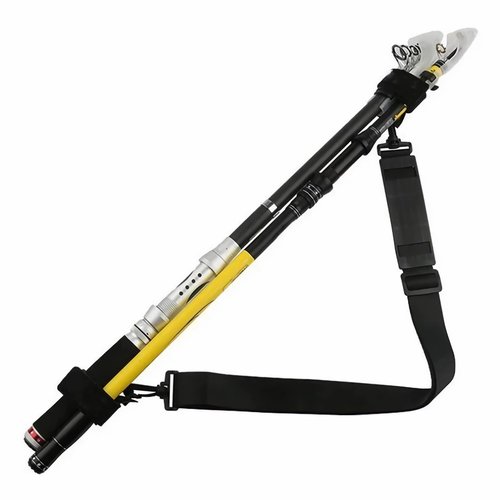 Fishing Rod Carry Strap，Sling Band Adjustable Shoulder Belt Tackle Holder，Nylon (2)