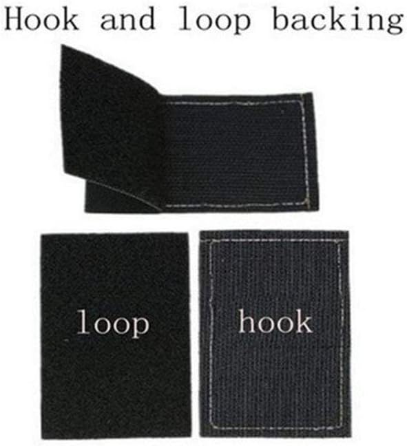 QTao UPA150 Hook & Loop Service Dog Patch Vests/Harnesses Access Required by Law No Exceptions Military Tactical Morale Patches (2pcs l)