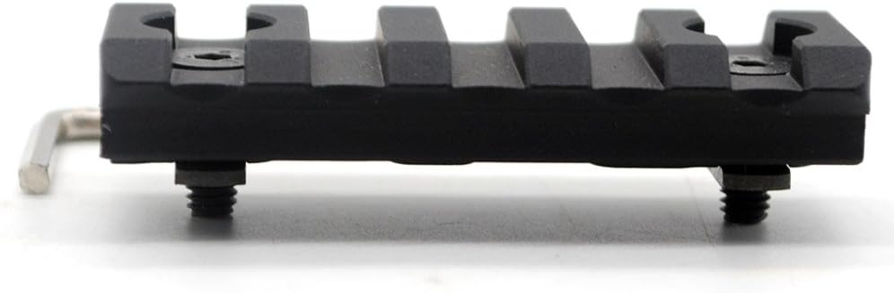 Trirock Picatinny Rail Section 2.2 Inch 5 Slot with Dual Interface for Both Keymod & MLK Rail Mount System