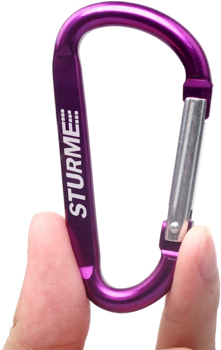 STURME 12pcs Carabiner Clip 3" Small Durable Carabiner Keychain Carabeaner Hooks