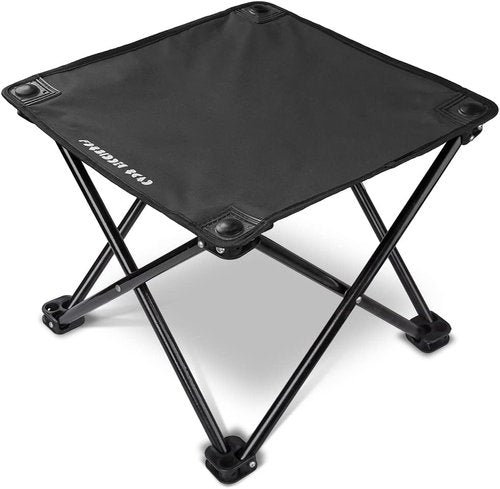 Forbidden Road Camping Stool Portable Footrest for Hiking Fishing Backpacking Beach Travel - Capacity 220lbs (Blue, 14.17 * 11.8 inch)