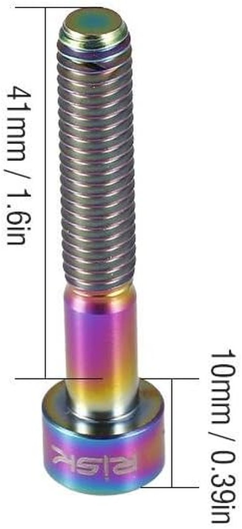 Bike Stem Bolt, Hex Tapered Bolts Screw Stem Top Cover Bolts Screw(Colorful-M6-35) Bike Headset Bolt Bike Stem Bolts Bike Stem Bolts Bike Headset Bolt