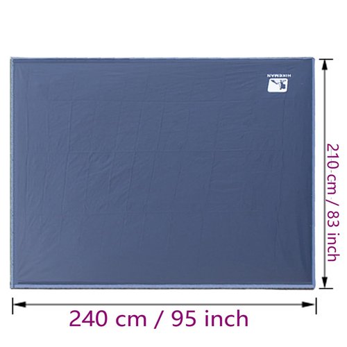 Bringsine Tent Footprint,Waterproof Camping Tarp,Ground Sheet Mat Floor to Elevate Your Camping,Hiking,Backpacking,Hammock,Beach Experience+Tent Stakes(95"x83")
