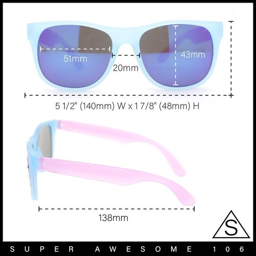 Photochromic Color Changing Frame Matte Sport Horn Rim Sunglasses ([2-Pack] Blue & Peach)