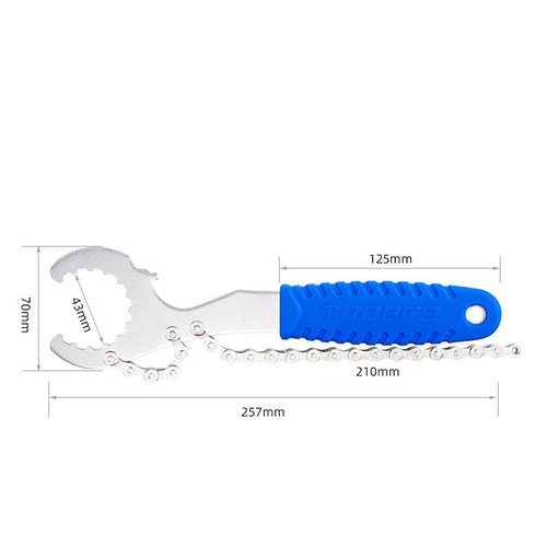 HOUSON Bicycle Chain Whip, Bottom Bracket Remover, Bottom Bracket Tool, flywheel Remover, Bicycle Cassette Puller Tool