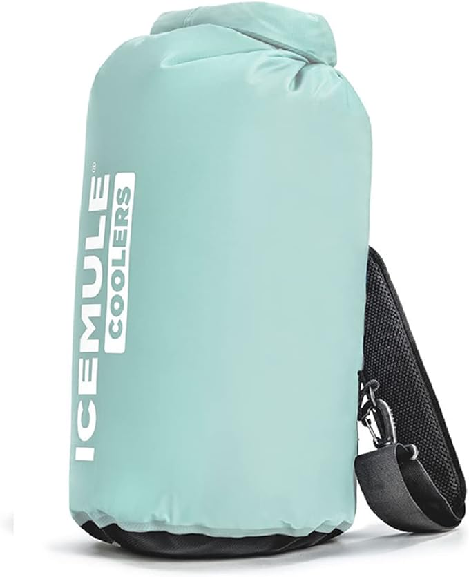 ICEMULE Classic Collapsible Sling Strap Cooler Hands Free, 100% Waterproof, Floats, 24+ Hours Cooling, Soft Sided Cooler for the Beach, Concerts, Traveling, RV-ing, Hiking, Kayaking, Camping & Fishing