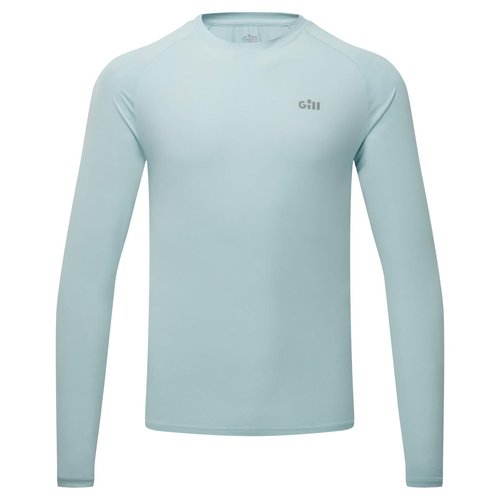 Gill Mens Pursuit Long Sleeve Top - 50+ Sun Protection & Water Repellent (Blue Melange, L)