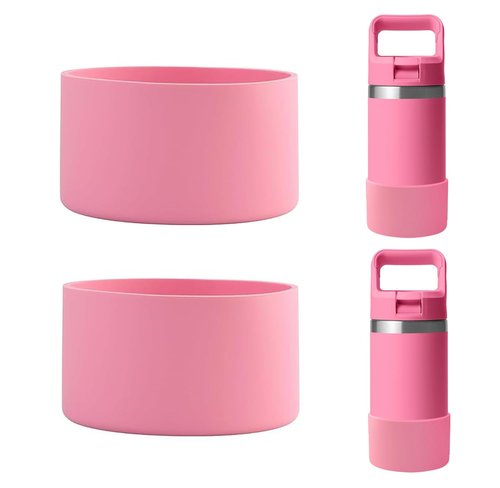 UWSTE 2Pcs Silicone Boot for YETI Rambler Jr 12oz and 18oz Bottle, Anti-Slip Sleeve Bottom Protector Accessories for YETI Rambler 12/18oz, BPA Free Silicone