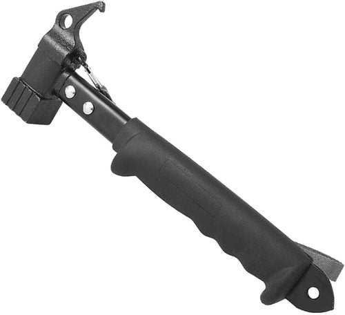 Azarxis Tent Stake Mallet Tark Peg Puller Hammer Nail Remover for Outdoor Camping Gardening Backpacking Hiking Lightweight Portable with Carry Bag (Black - Carbon Steel Head + Aluminum Handle)