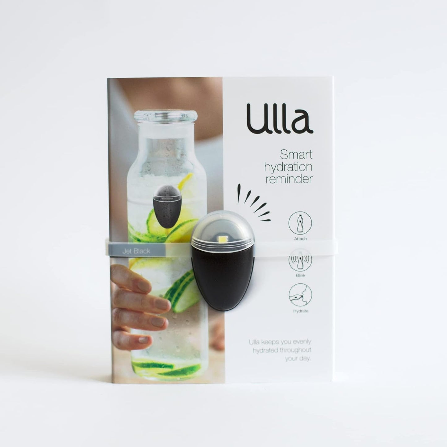 ULLA Drink Water Reminder, Smart Light for Water Bottle, Fits Most Bottles, Lights Up when Time to Drink, Hidrate Smart Water Bottle Reminder to Drink, Smart Hydration Reminder, Water Tracker - CACTUS