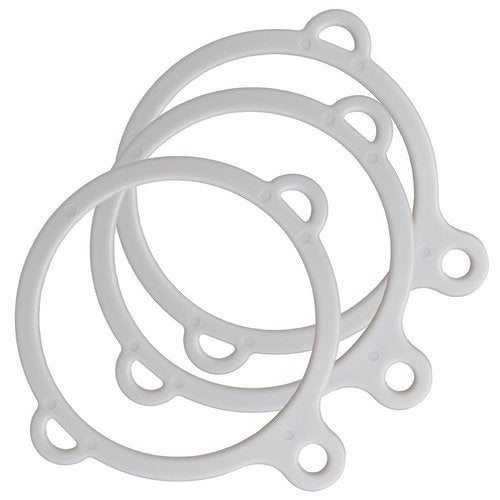 Paracord Planet Water Bottle Ring – 3 Hole Safety Ring for Creating Slings, Holder, or Handle – Use with Paracord – Gray (2 Rings)