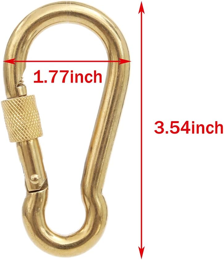 PROND Locking Carabiners, Heavy Duty Carabiner, 316 Stainless Steel Screw Lock Carabiner Hooks