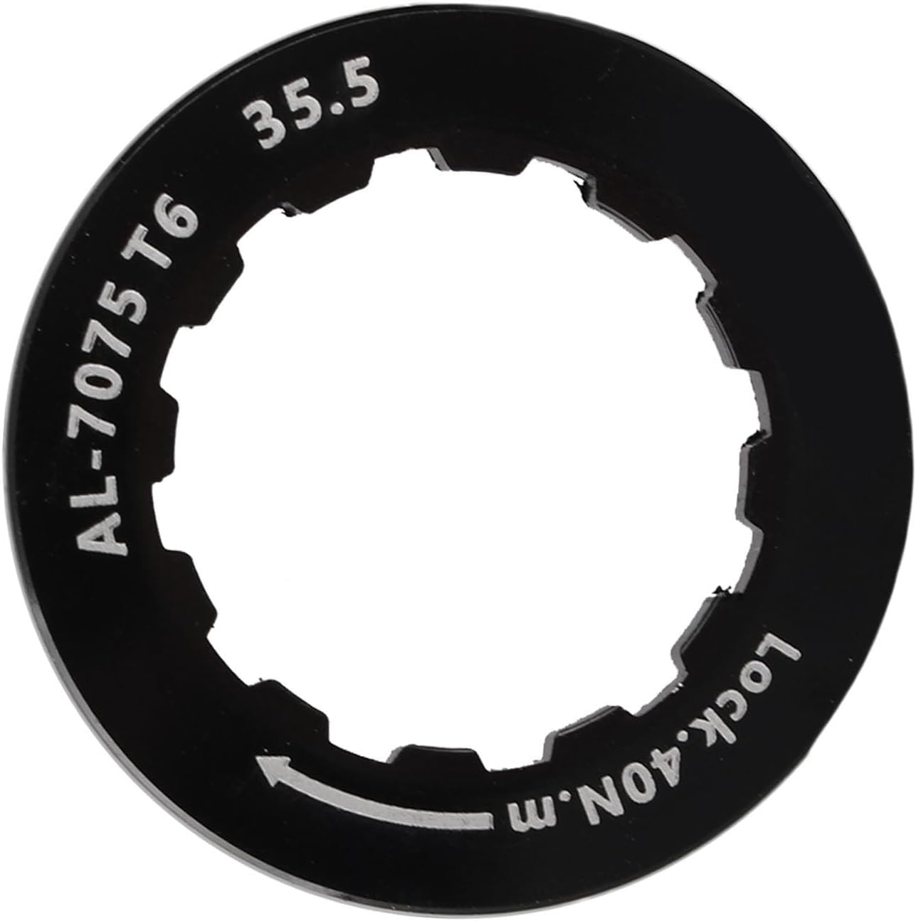 VGEBY Lock Ring Cassette, Cassette Lockring for 7-11 Speed Mountain Bike (Black)