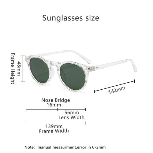 SJBNCai Retro Round Sunglasses for Women Men Polarized Vintage Style Round Sunglasses UV Protection Eyewear Outdoor