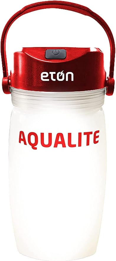 Eton Solar Powered Lantern with Integrated Water Bottle & Personal 8-Piece Emergency Survival Kit
