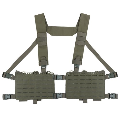 WoSporT Tactical Chest Pack,Placard Split Front Chest Rig MOLLE System Magazine Pouch