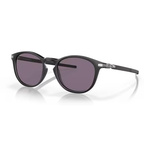 OAKLEY Pitchman R OO9439 943901 50MM Satin Black/Prizm Grey Round Sunglasses for Men+ Bundle Accessory Leash Kit, Microfiber Pouch