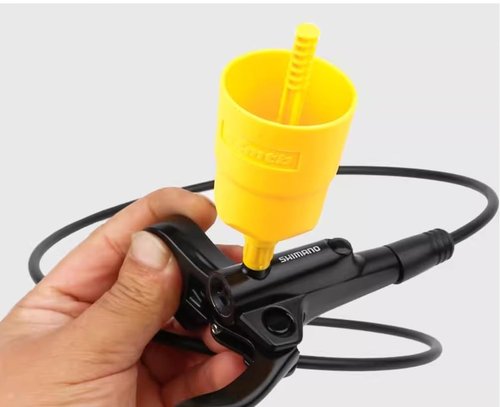 Enajucy Hydraulic Brakes Bleed Tool Kit for Mountain Bike - Bicycle Hydraulic Disc Brake Change Kits Repair Tools with Funnel Tube Screwdriver Wrench Adapter Filling Connector (with 2 Oil)