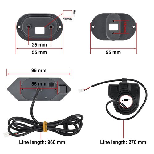 Electric Scooter Accessories - LED Rear Light, Turn Signals Compatible with M365/365PRO