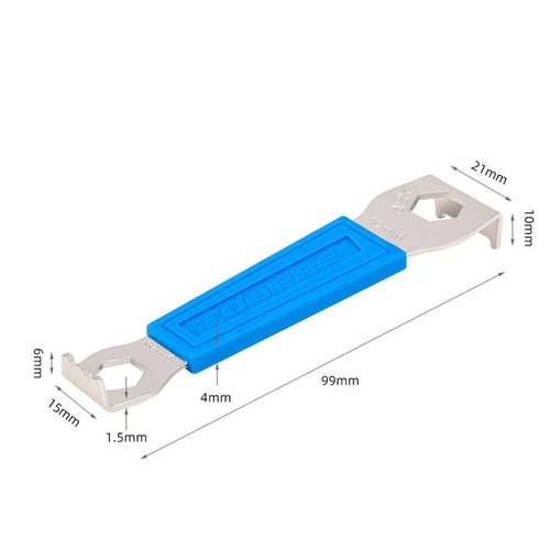 HOUSON Bicycle Chainring Wrench, Spanner, Nut Wrench, Repair Tool for Mountain Bike Cycling (9/10 mm)