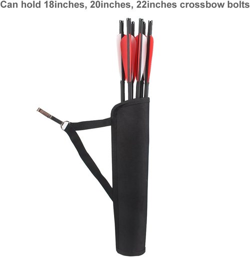 KRATARC Archery Crossbow Bolts Arrow Tube Hip Quiver Waist Hanged Carry Bag for 18" 20" 22" Arrows