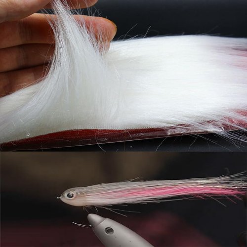 Fly Tying Craft Fur 8 Bright Colors Long Synthetic Fiber Fly Fishing Streamer Fly Tying Materials